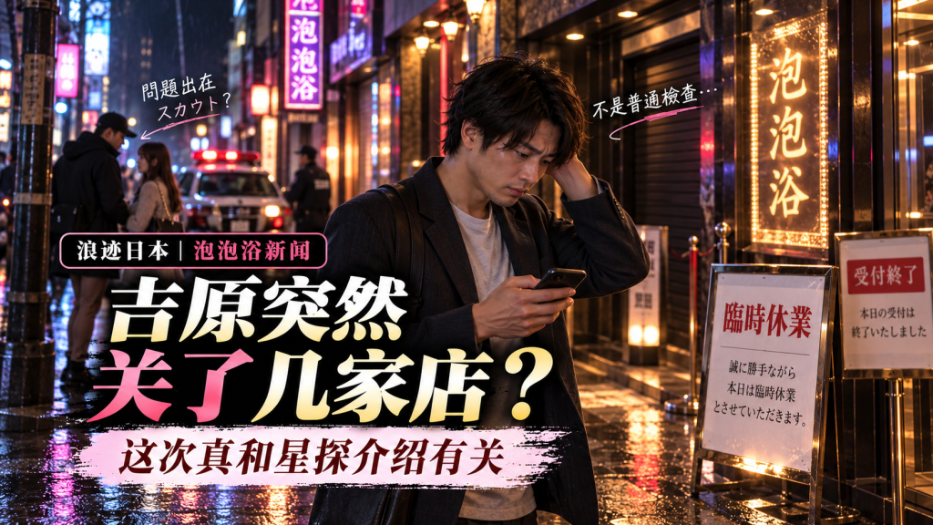 吉原多家泡泡浴突然停业，这次真和“星探介绍女生”有关
